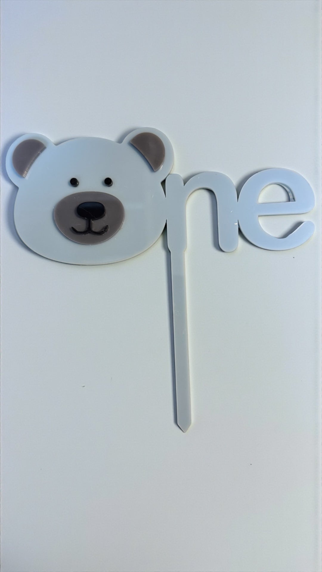 Personalised Cake Topper Double layered acrylic