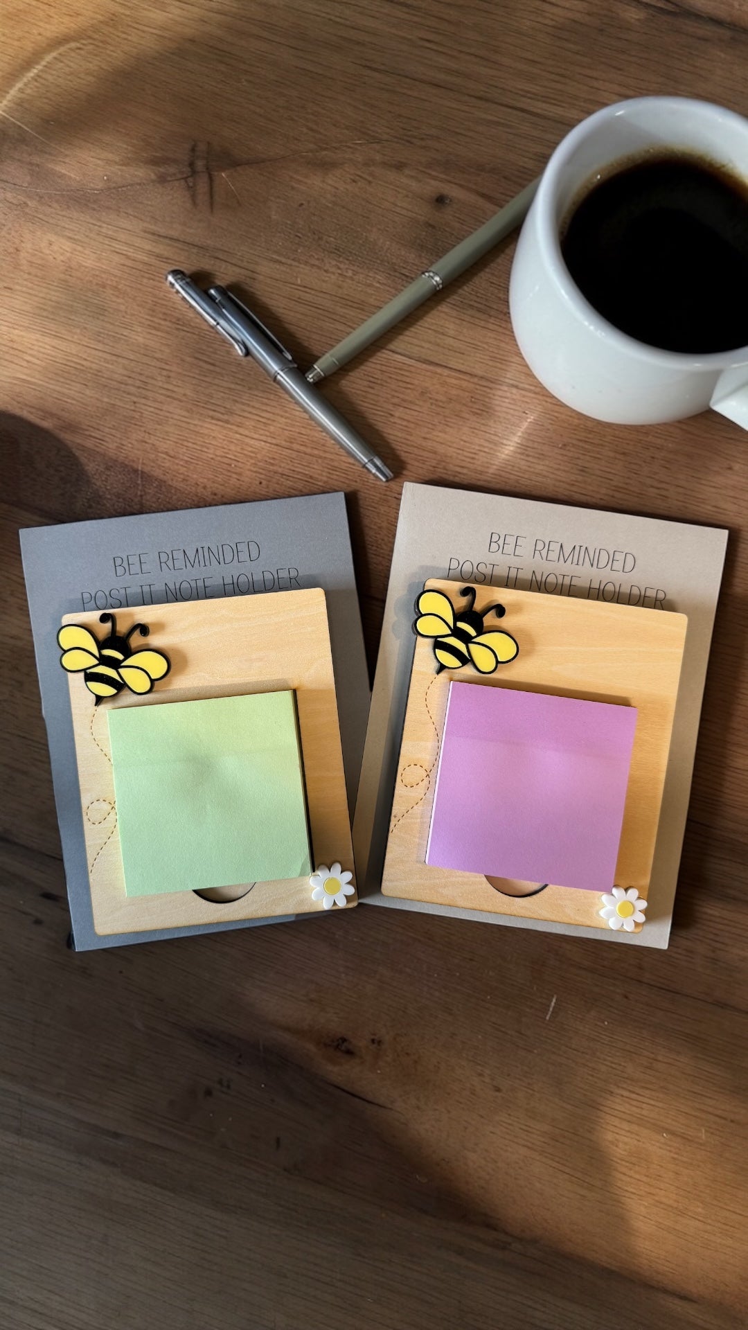 Bee Reminded, Bee Inspired Post-It Note Holder
