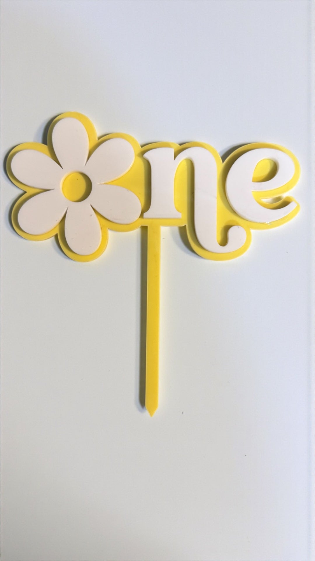Personalised Cake Topper Double layered acrylic