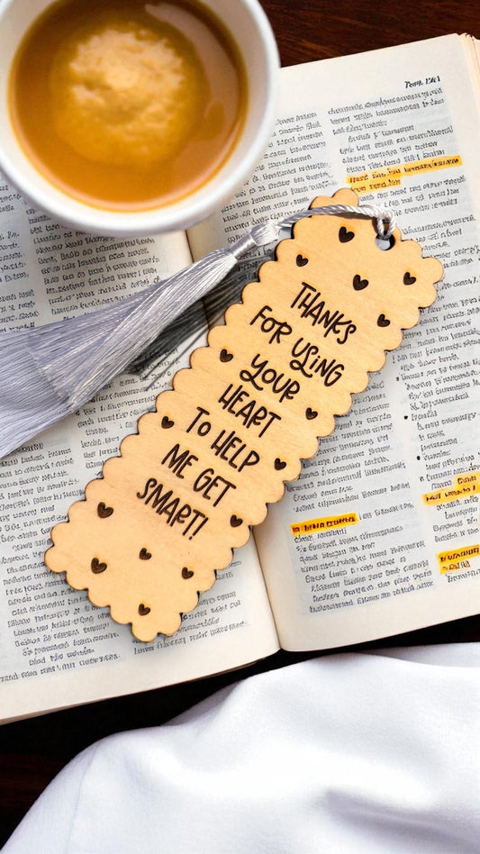 Wooden Teacher Bookmark