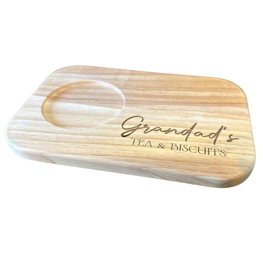 Grandad’s Tea and Biscuits Wooden Board