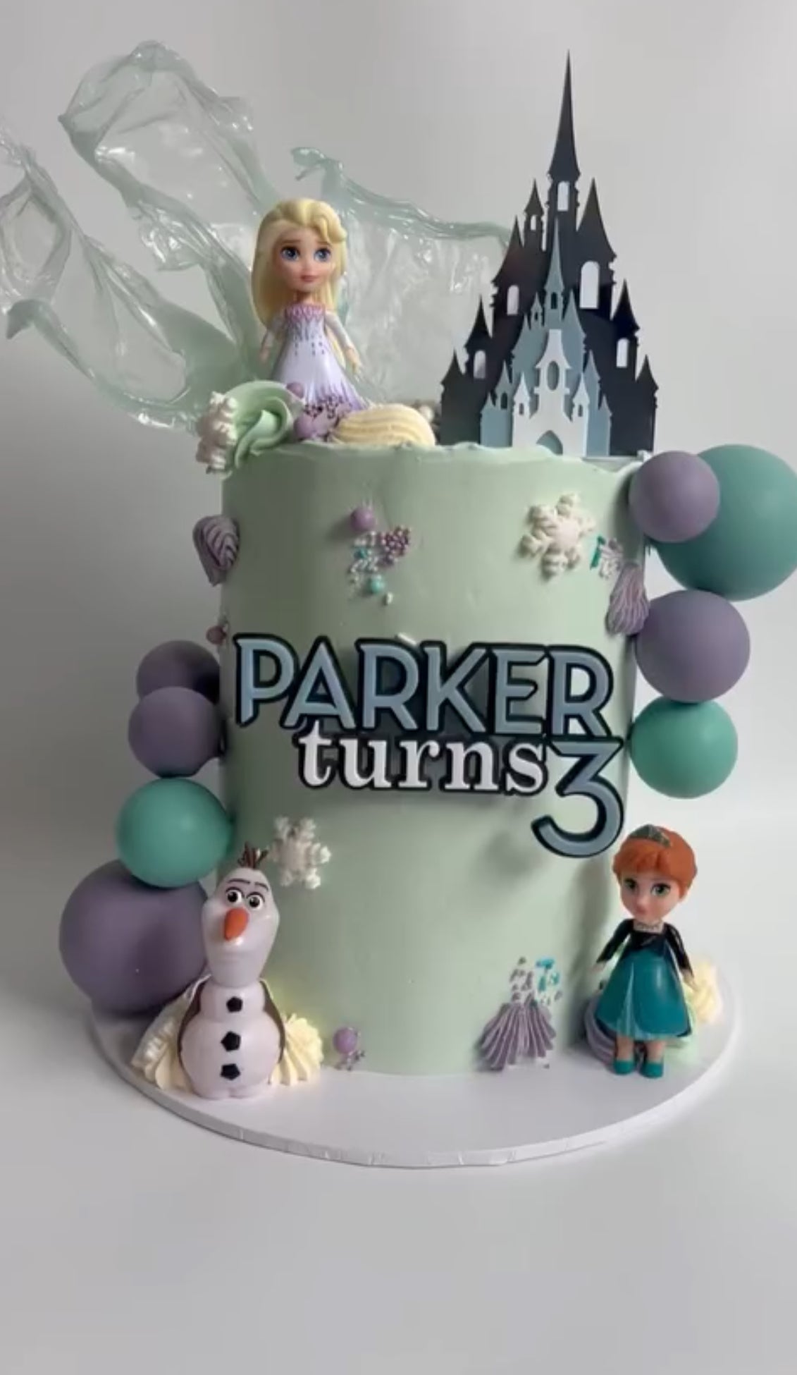 Personalised Cake Topper Frozen theme