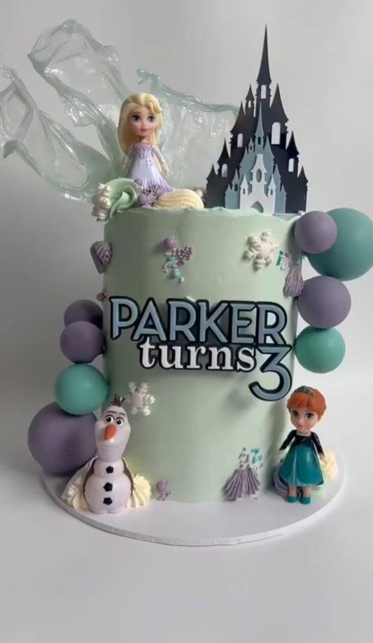 Personalised Cake Topper Frozen theme