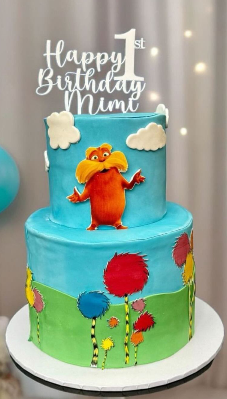 Personalised Cake Topper single layered acrylic