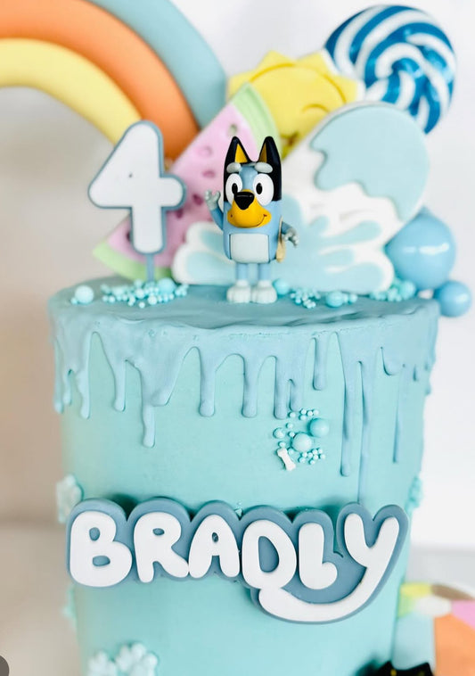 Personalised Cake Topper Bluey themed
