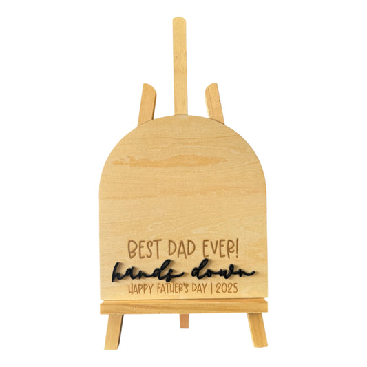 Best Ever! Handprint Plaque – Father's Day 2025