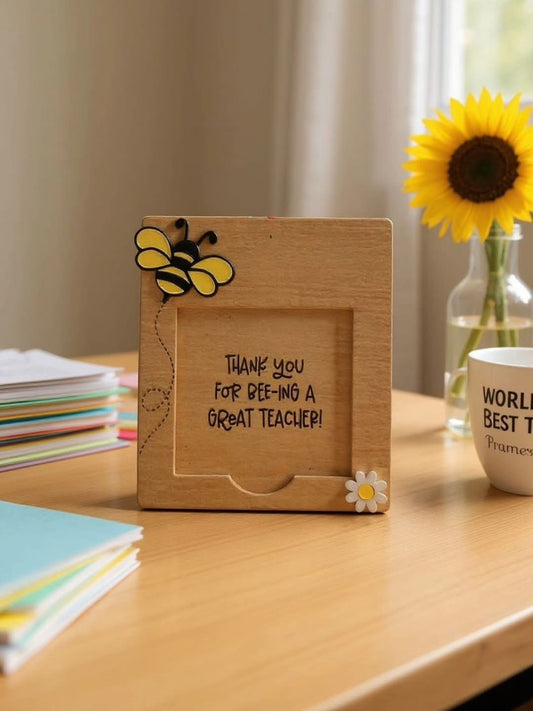 Bee-Themed Teacher Post-It Note Holder