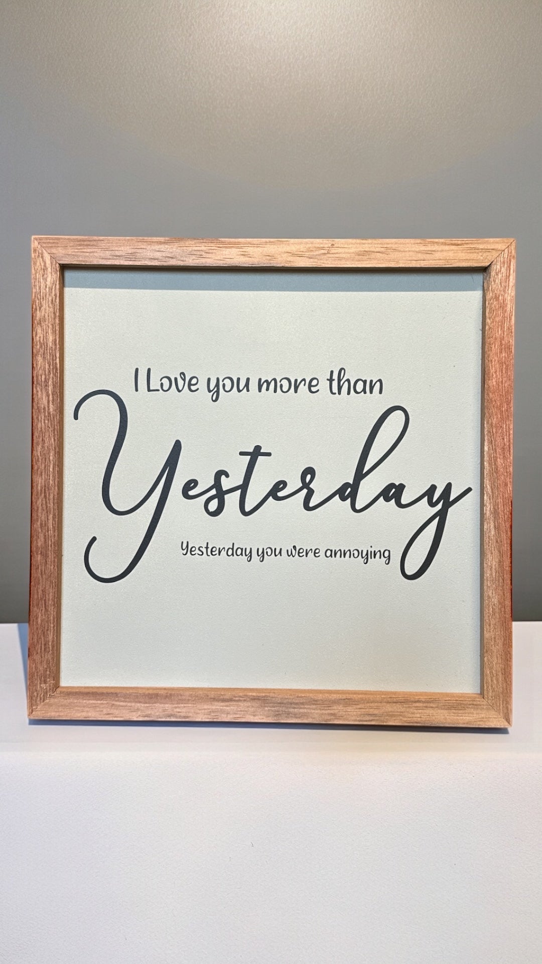 Valentines framed timber sign
