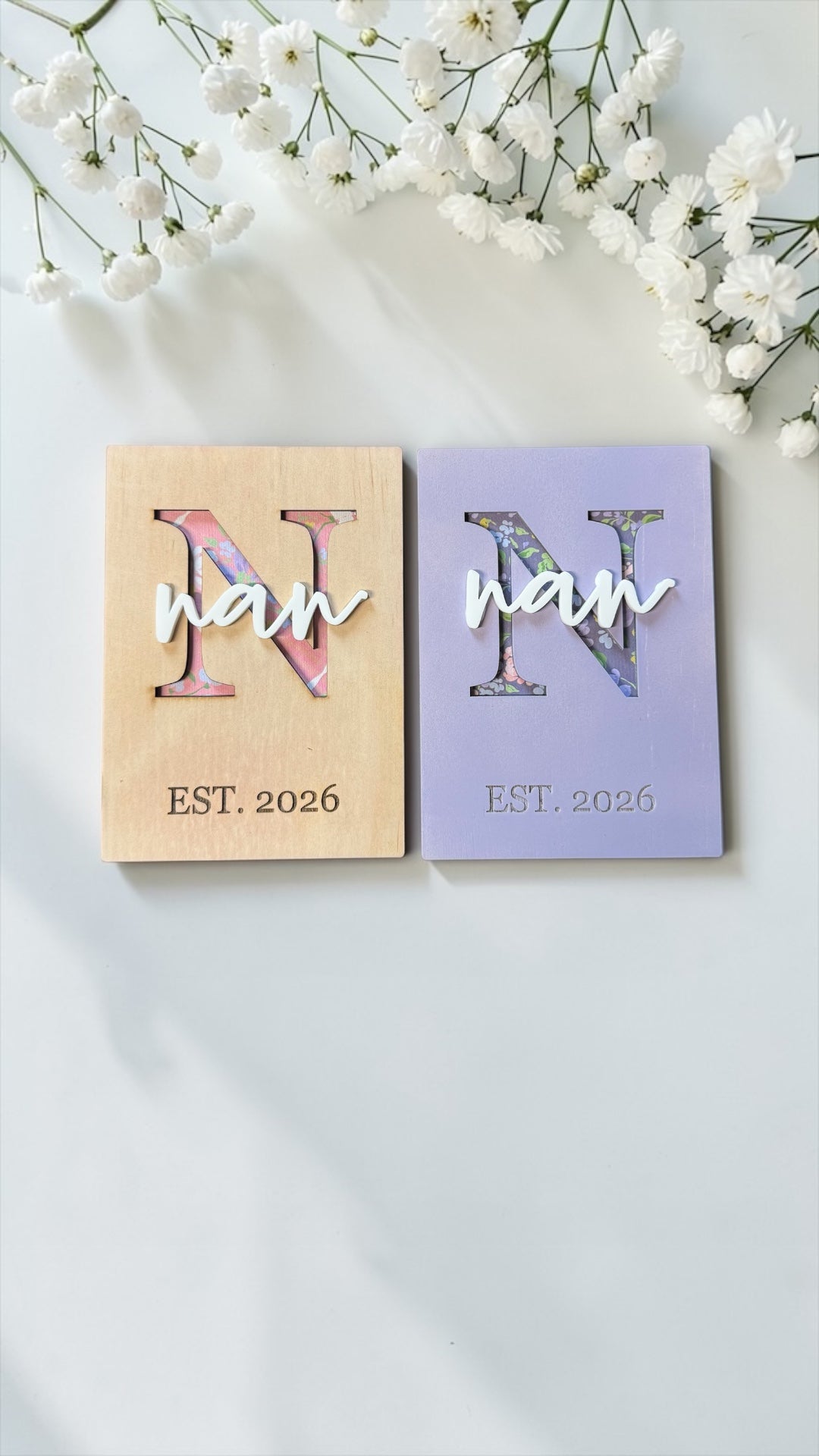 Personalised “EST.” Mum, Nan & Grandma Tile Magnet