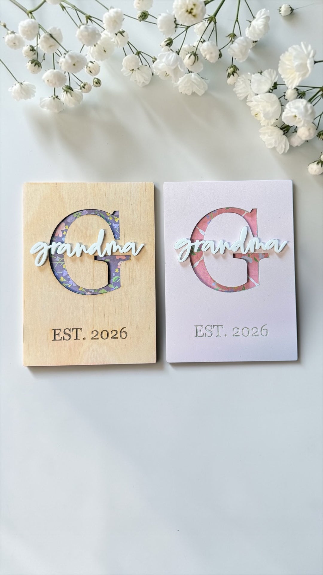 Personalised “EST.” Mum, Nan & Grandma Tile Magnet