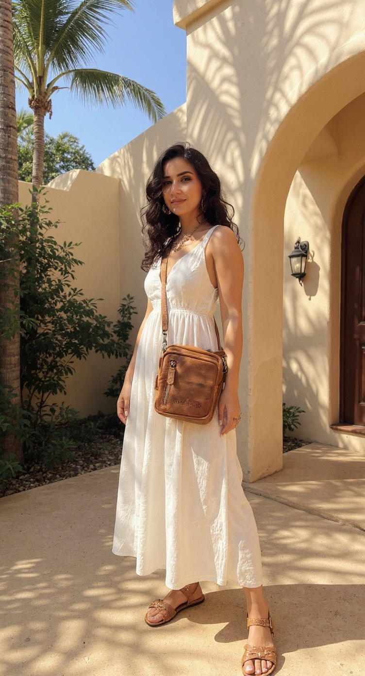 Leather Cross body bags Custom engraved