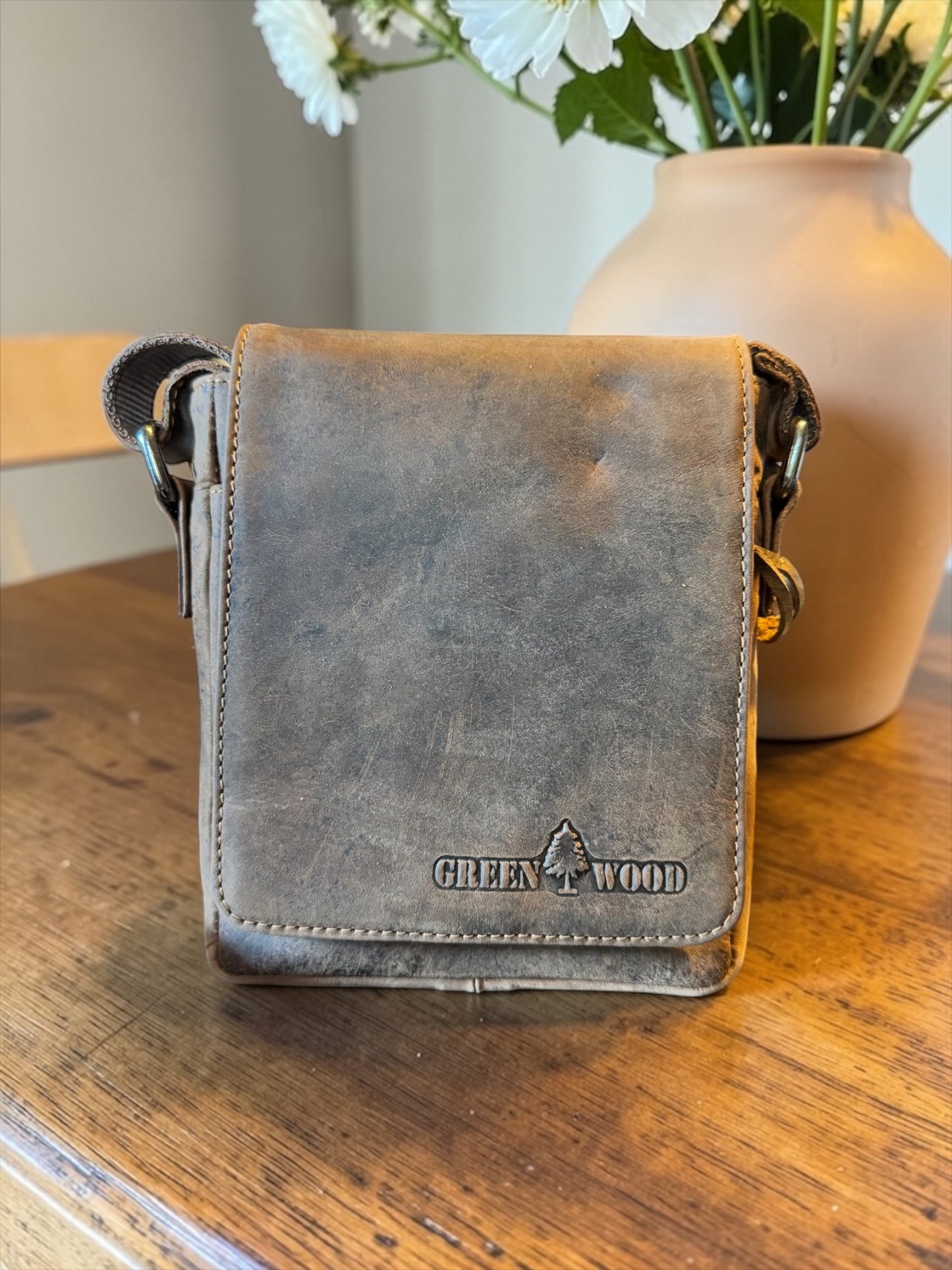 Leather Cross body bags Custom engraved