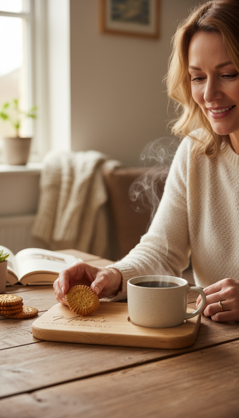Mum/nan/ grandma Tea/coffee and Biscuits Wooden Board (Copy)