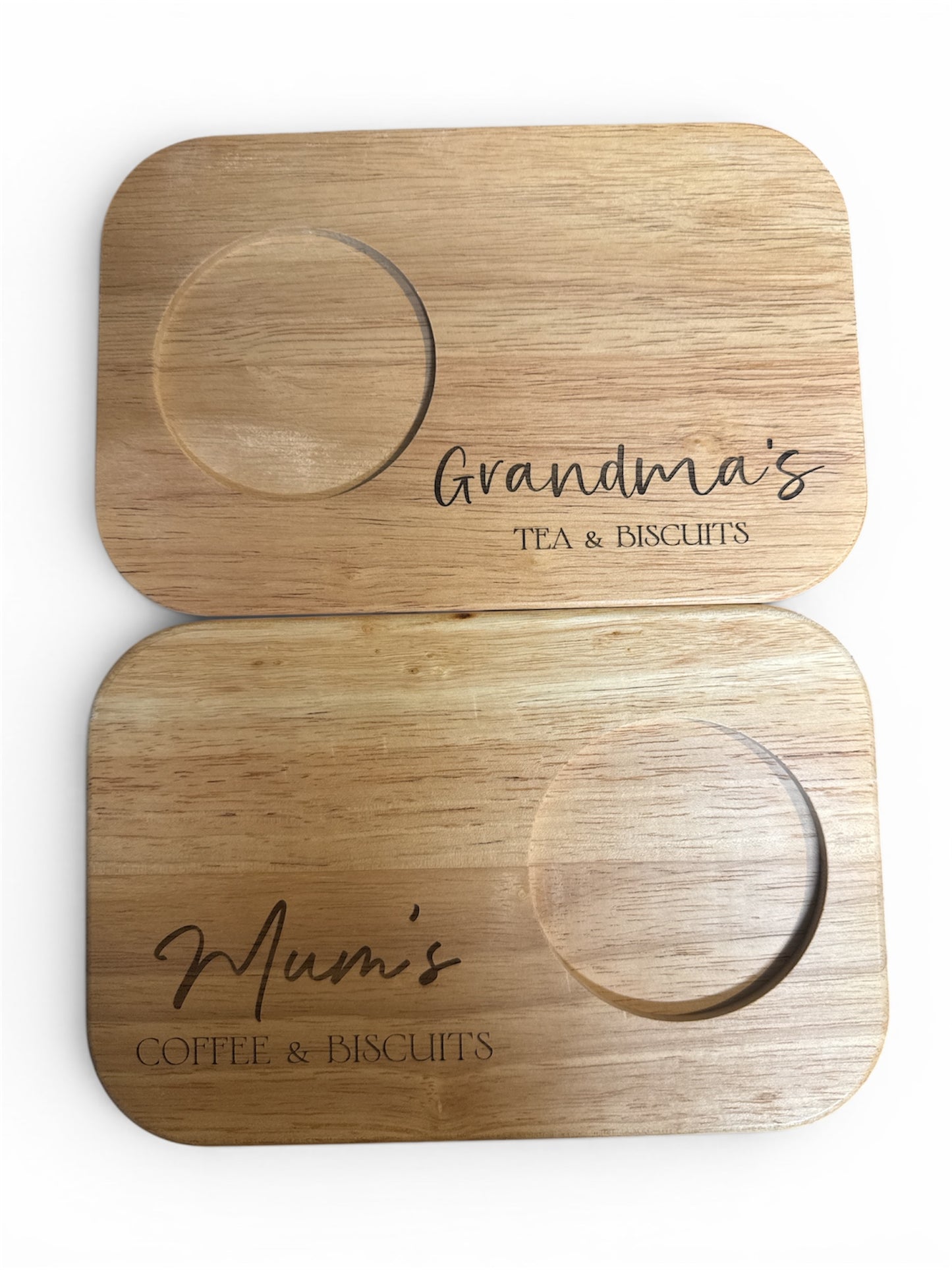Mum/nan/ grandma Tea/coffee and Biscuits Wooden Board (Copy)
